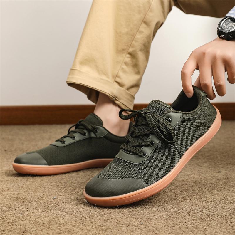 Breathable Mesh Cross-training Shoes Minimalist Wide Toe Walking Flat Shoes Non-slip Gym Fitness Casual Sneakers