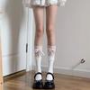 Лолита кружевные белые гольфы Jk Ballet Blue Ribbon Bow Student универсальные чулки