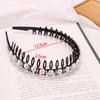 Korean Rhinestone Non-slip Toothed Wash Face Hair Hoop Pearl Headband Hair Accessories Hair Band