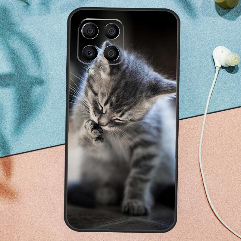 Котятки Милый Чехол Для Samsung Galaxy M54 M14 M34 M13 M53 M56 M52 M32 M16 M11 M21 M31 M35 M12 M15 M36 M55