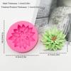 2Pcs Silicone Holly Leaf SiliconeMould Pink Fondant Resin Mould Christmas Mould   Candle