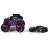 Monster Jam Official 1:64 Scale Diecast Monster Trucks and Race Cars Series 4 Mohawk Warrior, Purple 2-Pack
