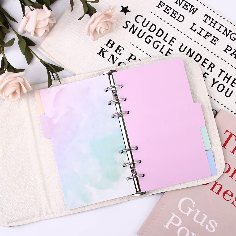 Binders Binder Index Page Loose Leaf Separator Page Cherry Blossoms Style Notebook Divider Index