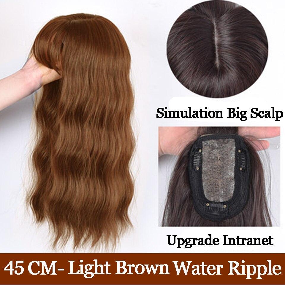 LUPU Новый тип, женские объемные волны, синтетические волосы на голове, парики с челкой, черные, коричневые, с застежкой, термостойкие искусственные волосы