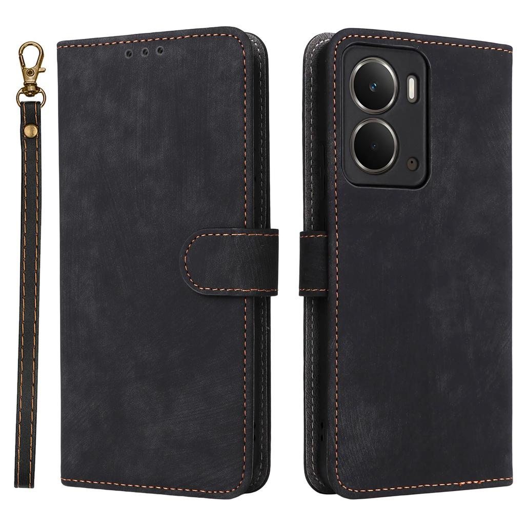 For Realme Neo7x 5G/P3 5G Case Wallet RFID Blocking PU Leather Cover Stand with Strap