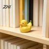 Unique Gifts for Friends Adorable Fruit Duck Figurine, Resin Apple Strawberry Peach Banana Sculpture, Mini Cute Desktop Ornaments Desk Decor