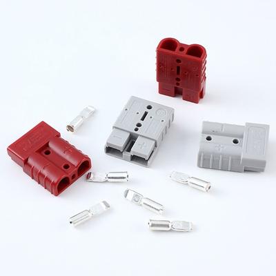 Клеммы для кабеля для быстроразъемного разъема Anderson 50A 600V, Коннекторы питания аккумулятора, Контакты, Наконечники, Медные электрические разъемы питания