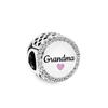 Новые сверкающие бусины Love You Mum Infinity Heart, подходят для оригинального модного браслета, ювелирные изделия своими руками для женщин