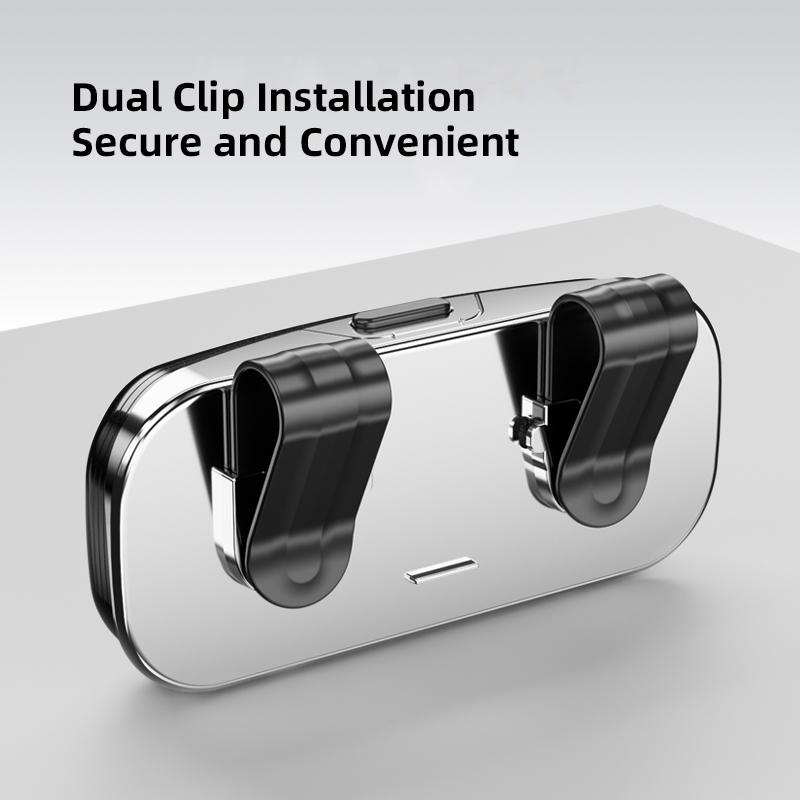 Car Sun Visor Glasses Case Holder Protective Organizer For Jeep Grand Cherokee Wrangler JK Gladiator Compass Renegade Wagoneer AJO1
