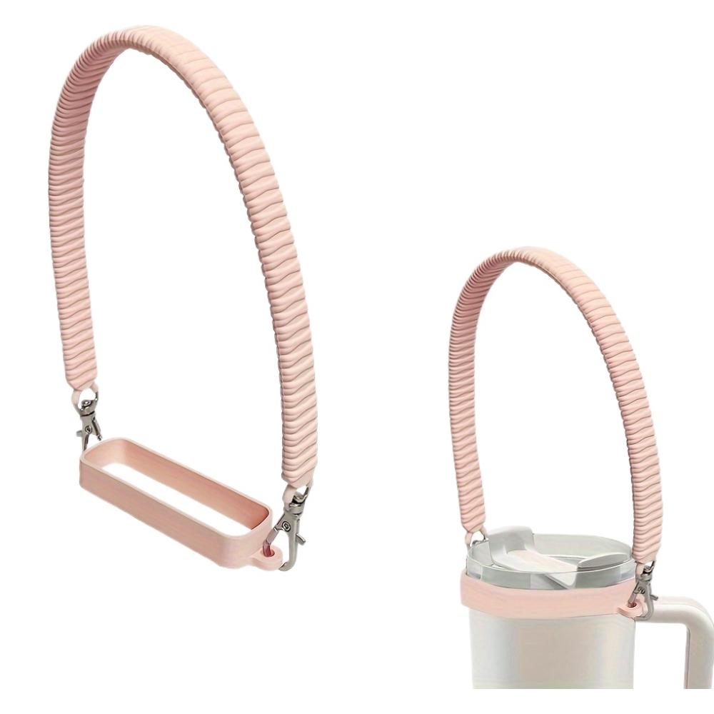 Universal Silicone Water Bottle Handle Strap for Stanley 40oz 30oz Portable Bottle Sling Carrier Holder Durable Cup Accessories