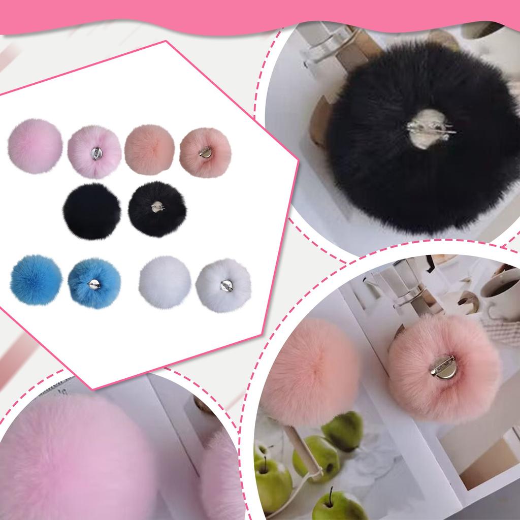 Pompom 5cm 6cm 8cm Ball Soft Pompon DIY Pompons For Keychain Sewing On Scarf Hats Shoes Apparel Craft Supplies