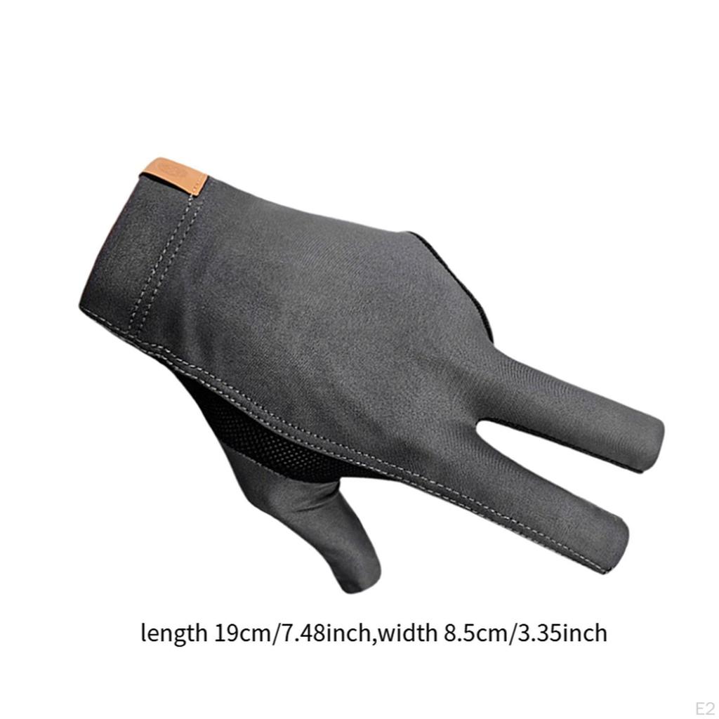 Перчатка для пула с тремя пальцами, износостойкая, не для бильярда, кий, пригодный для ношения женщинами