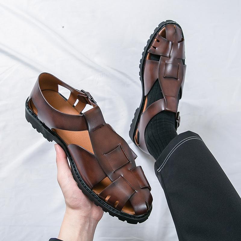 Classic Summer Men Sandals European-style Casual Comfortable Breathable Fashionable Beach Sandals Business Office Men Sandals