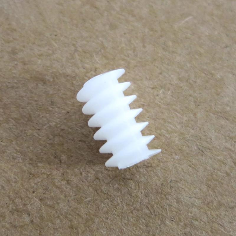 10Pcs/Lot White Right Hand Plastic 6*10 (2A) Worm Turbine 0.5 Module Reduction Gears Diy Model Parts
