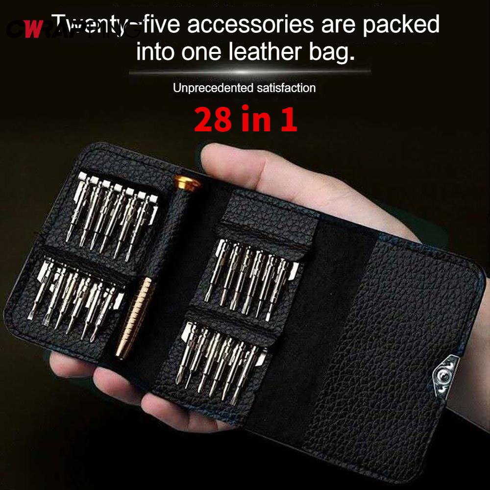 28 in 1 Precision Screwdriver Set Wallet Watch Laptop IPhone Samsung Smart Phone Repair Dismantle Multi for Car Repair Tools