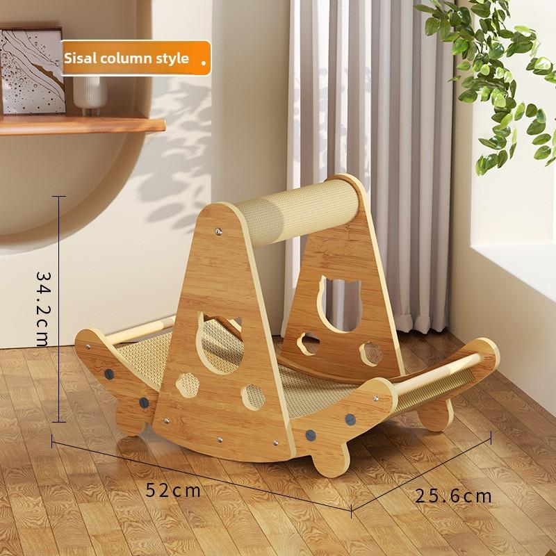 Новая интегрированная кошачья игровая и сонная доска Mansion Villa, двухслойная деревянная кошачья когтеточка, многофункциональное кошачье гнездо, устойчивая к царапинам игрушка для домашних животных