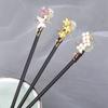 Design Tool Ancient Headwear Wood Cheongsam Chinese Style Headwear Wooden Hairpin Hanfu Hair Sticks Ancient Style Hairpin