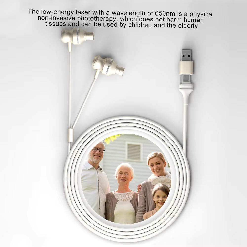650nm Red Light Ear Care Device - Portable LLLT Technology for Ear Canal Wellness Support