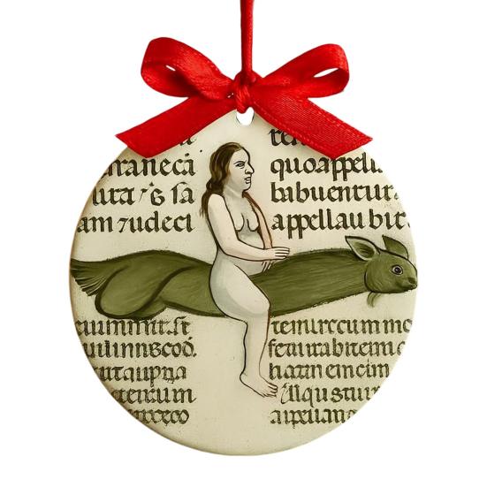 Sea Glass Art Christmas Ornament Handmade Sea Glass Bird/Tree/Turtle/Hot Air Balloon Hanging Ornaments for Xmas Tree Holiday Home Party Decor