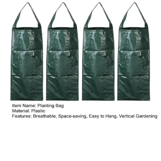 Подвесной мешок для выращивания растений, перевернутый мешок для посадки томатов, сумка для посадки клубники для домашнего сада, балкона, простое вертикальное озеленение