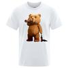 Lovely Ted Bear Drink Beer Poster Funny Printed T-Shirt Women Unisex Fashion Casual Short Sleeves Loose Oversize Tee Street Hip Hop Tops