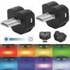 2x Автомобильный USB-светильник с 8-цветным градиентом, мини-цветной светодиодный USB-C для праздничной вечеринки, ноутбука, атмосферы, салона, центральной консоли автомобиля