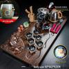 Automatic Chinese Kung Fu Tea Set with Wooden Tray and Kettle