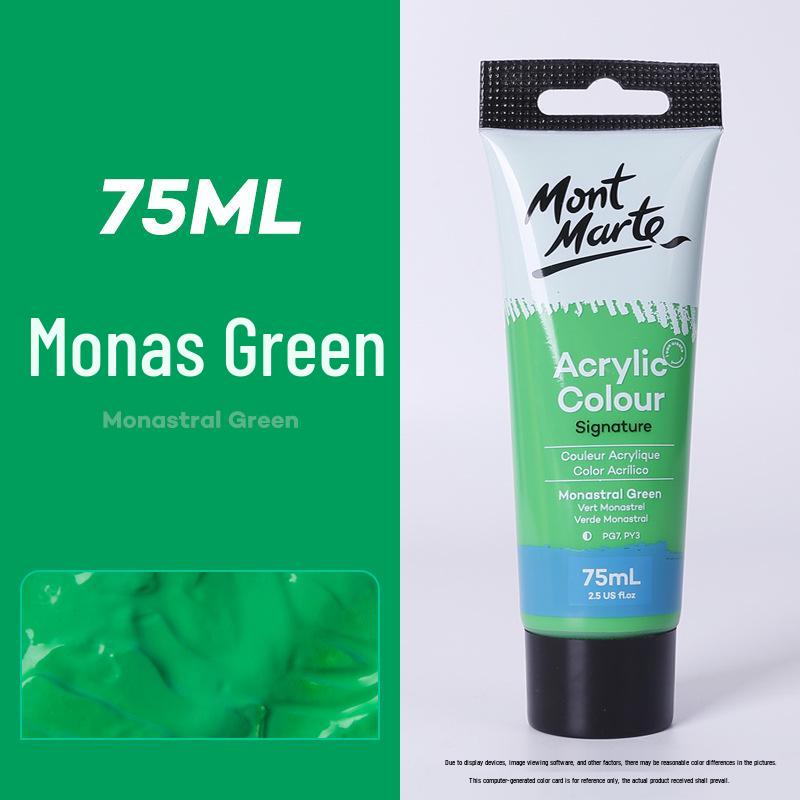 Montmartre 75ml Waterproof Non-Fading Acrylic Paint Set: Perfect for Children’s Textiles and Art Projects, Sunscreen Formula