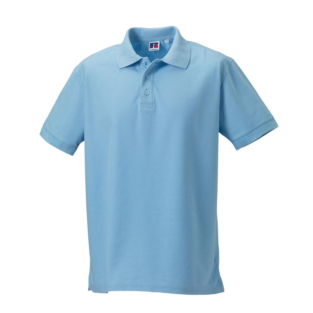 Russell Мужская классическая рубашка поло из хлопка