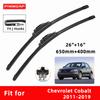 Car Wipers Double Rubber for Chevrolet Cobalt 2011–2019 Front Brushes Cutter Automobiles Parts Accessories Windscreen Wipers Wear Parts