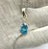 Certified Natural Aquamarine Pendant 925 Sterling Silver Pendant