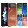 Для Samsung Galaxy Z Flip 3 4 5 Жесткий Черный Складной ПК Чехол для Телефона Логотип Genshin Impact Для Samsung Z Flip3 Чехол Защитная Оболочка