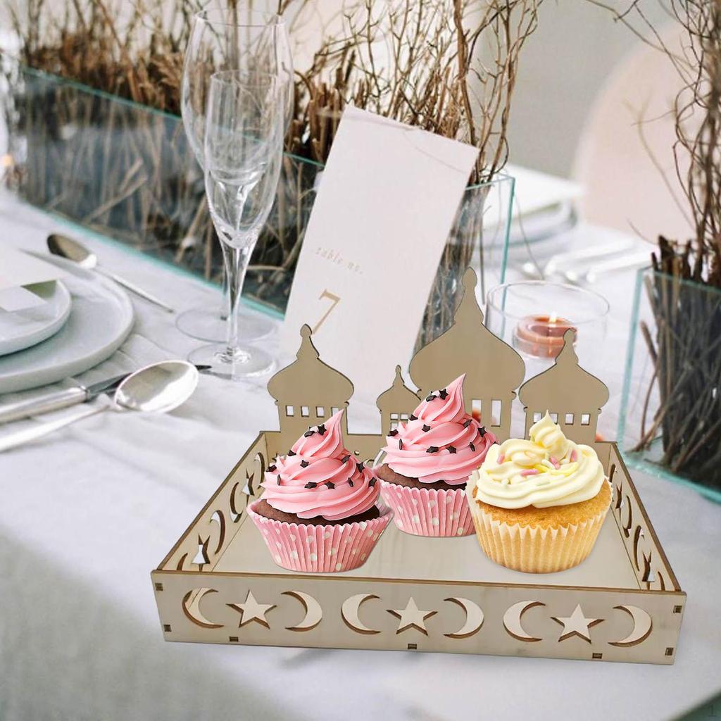 Ид украшения исламский поднос Рамадан DIY сервировка десертная тарелка праздничные принадлежности