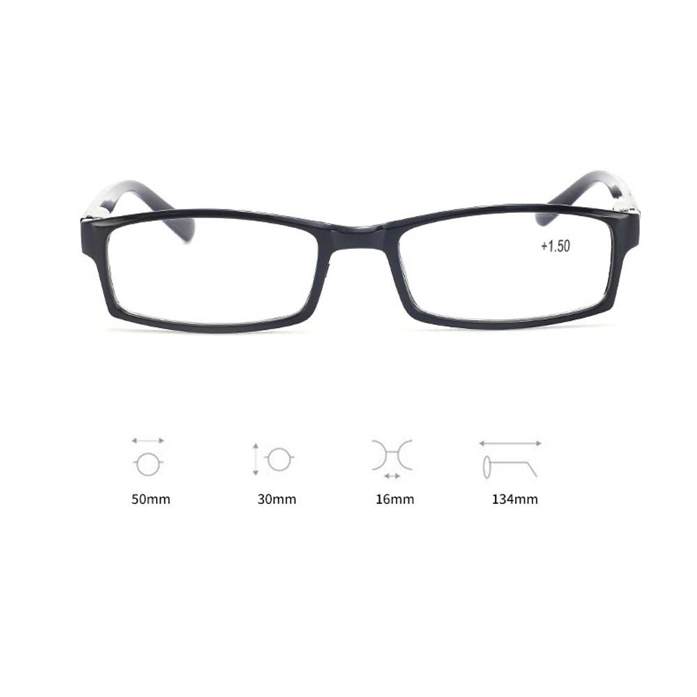 Black Frame Resin Optical Women Reading Glasses Anti-Radiation Reading Glasses Presbyopic Glasses