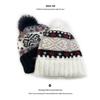 Ретро вязаная шапка с помпоном в стиле Fair Isle от Cat Brother - Тепло для осени/зимы