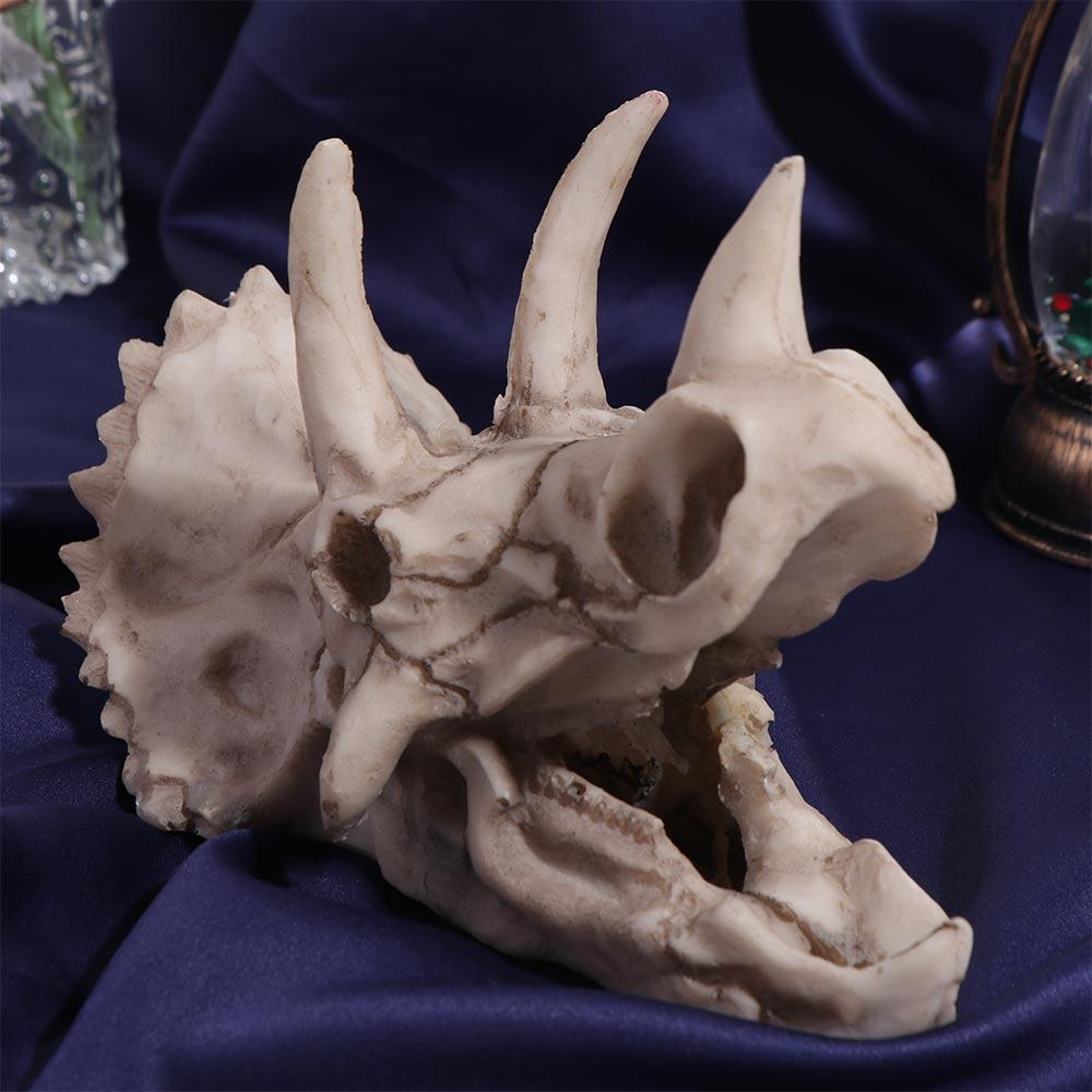 Resin Simulated Dinosaur Skull Decorative Animals Skull Decoration Fish Hiding House  Fish Tank