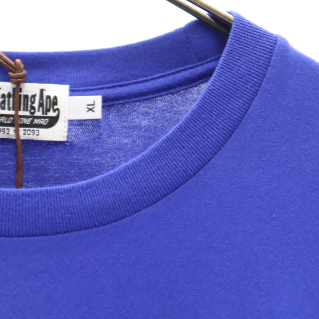 Unused A BATHING APE Short Sleeve T-shirt XL Blue Men's Used