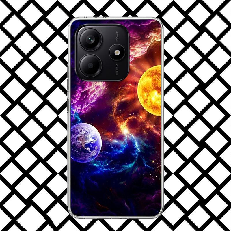 Чехол для телефона "Звезды Земли Космос" для Xiaomi Redmi Note 15 14 14S 13 12 12S 11 Pro Plus 11E 11T 11S 10S 5G Мягкий чехол Fundas Redmi No