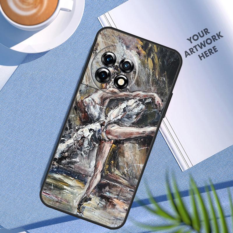Чехол-балетный кейс 'Танец лебедя' для OnePlus Nord N200 N100 Nord 3 2T CE 2 Lite OnePlus 12 11 10 Pro 10T 10R 12R