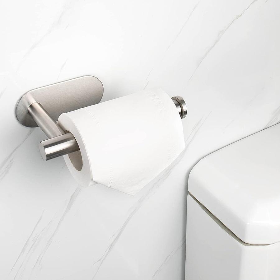 Комплект фурнитуры для ванной из нержавеющей стали, держатель для полотенец без сверления, самоклеящийся держатель для туалетной бумаги, крючок для халата, аксессуары для ванной комнаты