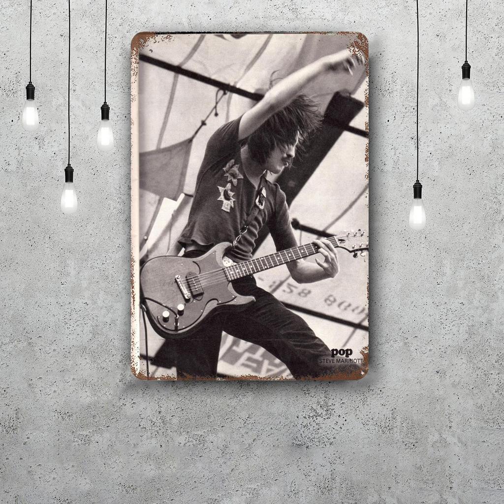 Steve Marriott Retro Vintage Tin Sign Poster Decorative Plaque Metal Plate Wall Decor