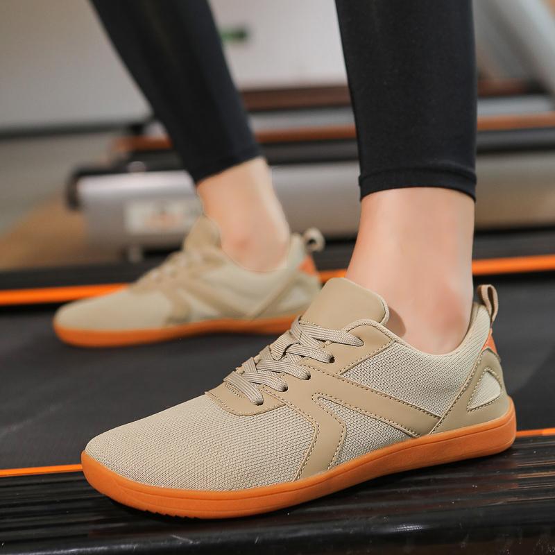 Широконосые повседневные спортивные туфли для пар, обувь для ходьбы босиком, плоская обувь, дышащие сетчатые кроссовки для кросс-тренинга
