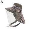 Mosquito and Insect Prevention Summer Men's Sun Protection Fishing Hat Beekeeping Face Mask Covering Full Face Mesh Sun Hat Nigh