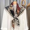 Yiye Zhiqiu Versatile Case Twill Shawl Silk 90 Square Scarf Silk Light Luxury Silk Scarf Women