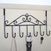 Hangers 5-Hook Punch-free Iron Home Clothing Hanger for Bedroom