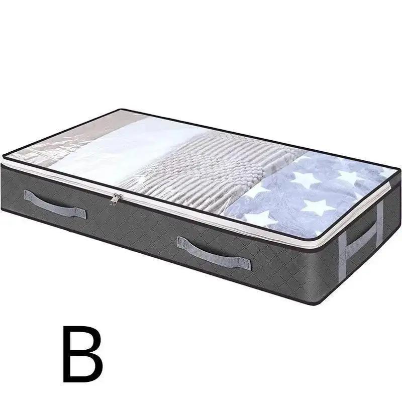 Сумка для хранения под кроватью, переносная складная сумка для одеяла, ящик для хранения одежды, пылезащитный органайзер для дома, пылезащитный органайзер