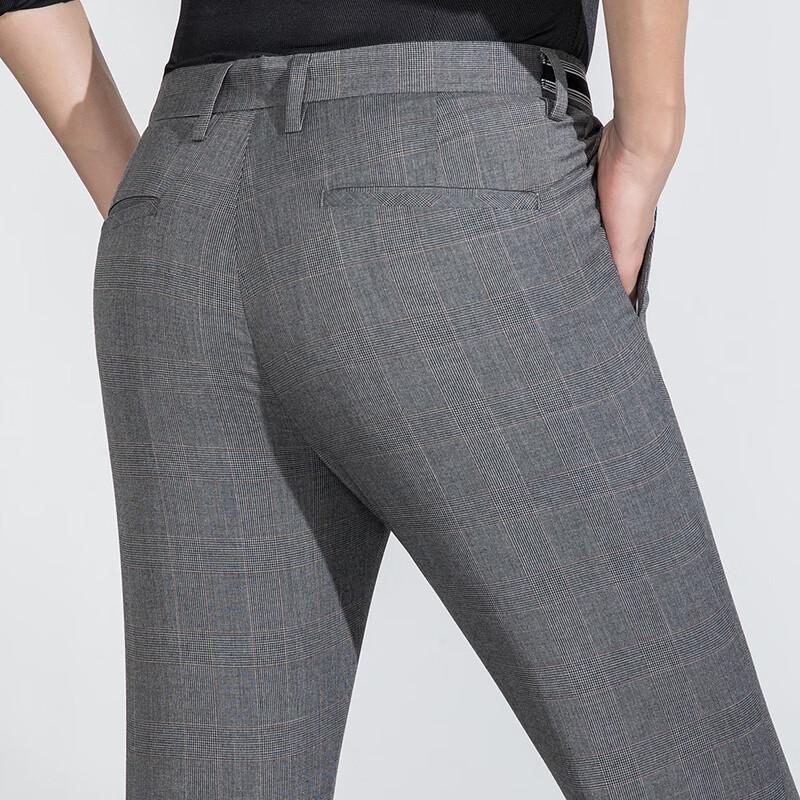 MONTAGUT Men's Straight-Leg Casual Trousers