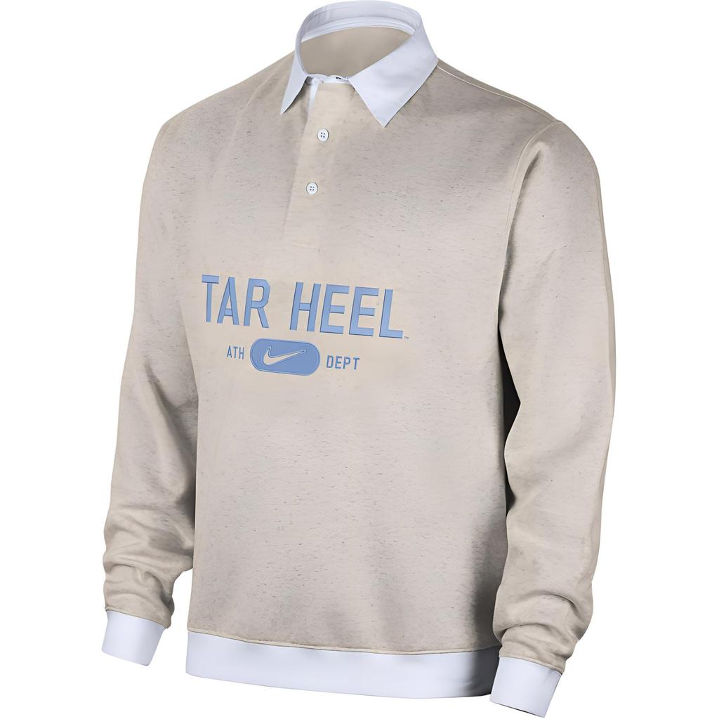 Nike Мужское поло с длинным рукавом Nike College Club Fleece UNC FN7602-210