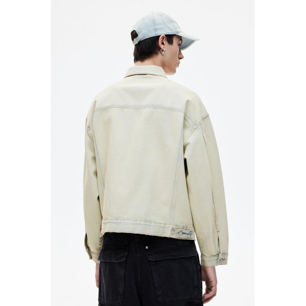 H M deniM Walker Jacket Loose Fit Pale deniM Blue