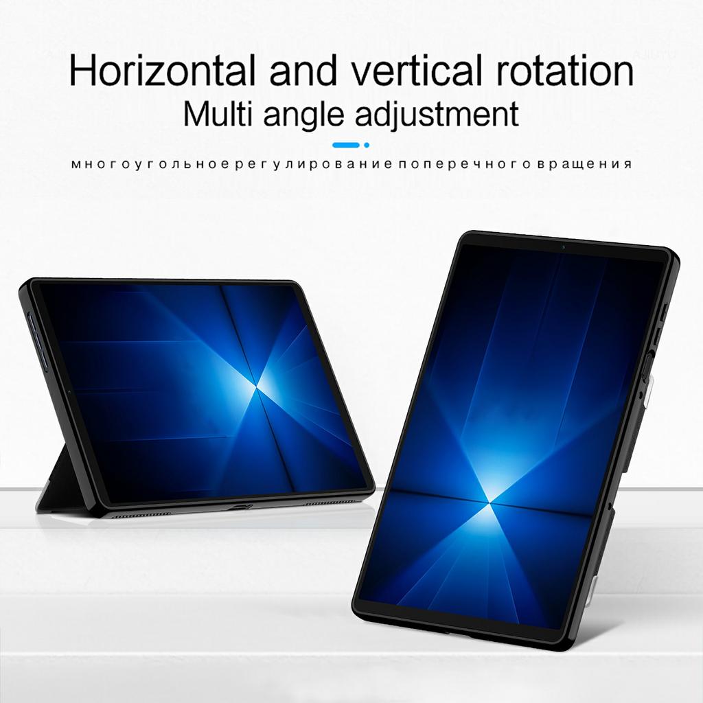 Для Леново Легион Y700 (2025) Чехол ПУ+ПК Вращающийся Вал Подставка Чехол для Планшета